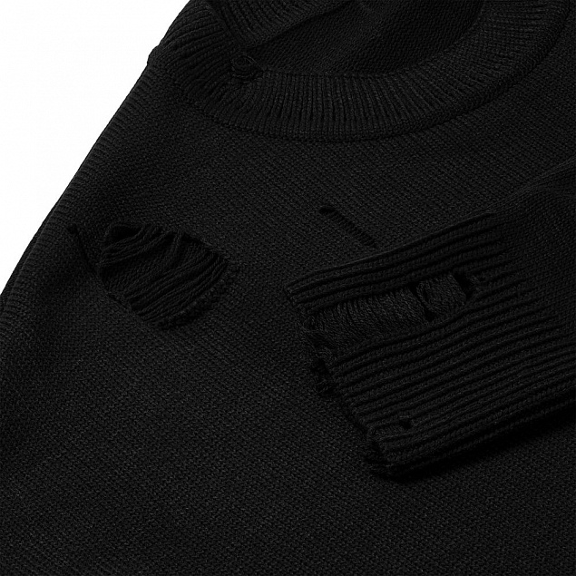 Джемпер оверсайз унисекс Grunge в сумке, черный с логотипом  заказать по выгодной цене в кибермаркете AvroraStore