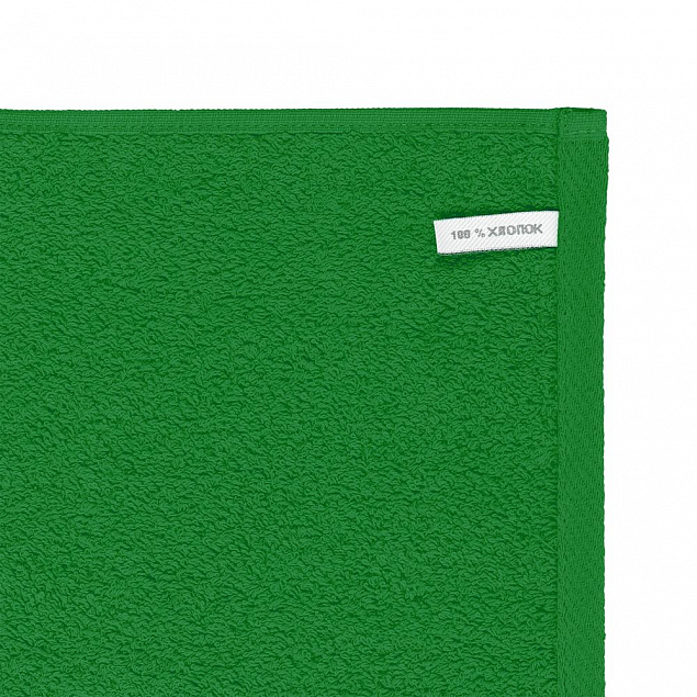 Полотенце Odelle, большое, зеленое с логотипом  заказать по выгодной цене в кибермаркете AvroraStore