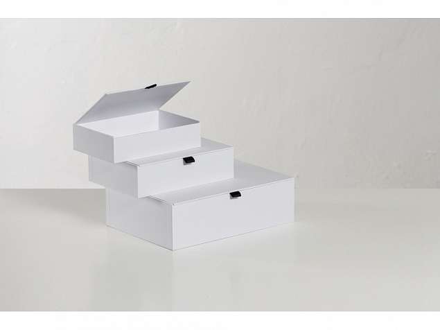 Коробка подарочная White S с логотипом  заказать по выгодной цене в кибермаркете AvroraStore