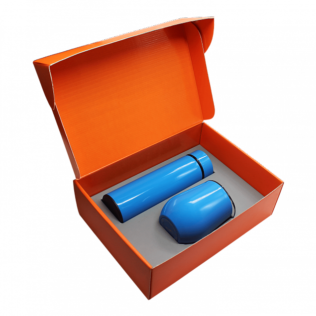 Набор Hot Box C G, голубой с логотипом  заказать по выгодной цене в кибермаркете AvroraStore