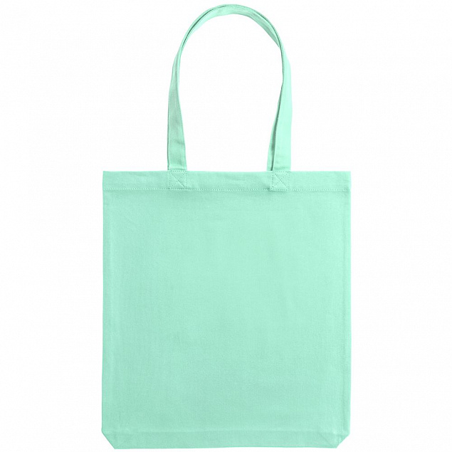 Холщовая сумка Avoska, зеленая (мятная) с логотипом  заказать по выгодной цене в кибермаркете AvroraStore