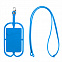 Картхолдер с креплением для телефона, синий с логотипом  заказать по выгодной цене в кибермаркете AvroraStore