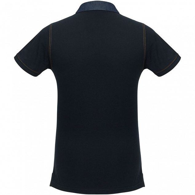 Рубашка поло мужская DNM Forward темно-синяя с логотипом  заказать по выгодной цене в кибермаркете AvroraStore
