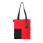 Шоппер Superbag Color (красный с чёрным) с логотипом  заказать по выгодной цене в кибермаркете AvroraStore