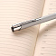 Шариковая ручка Alpha, серебряная с логотипом  заказать по выгодной цене в кибермаркете AvroraStore