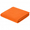 Флисовый плед Warm&Peace, оранжевый с логотипом  заказать по выгодной цене в кибермаркете AvroraStore