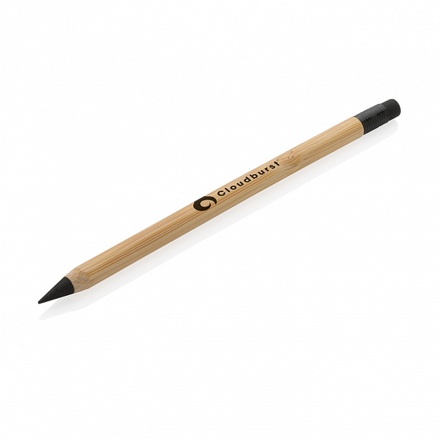 Вечный карандаш из бамбука FSC® с ластиком с логотипом  заказать по выгодной цене в кибермаркете AvroraStore
