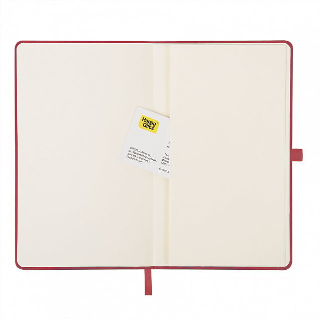 Ежедневник недатированный HAMILTON, A5, алый, кремовый блок с логотипом  заказать по выгодной цене в кибермаркете AvroraStore