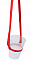 Ремешок для напитков,бутылок,красный с логотипом  заказать по выгодной цене в кибермаркете AvroraStore
