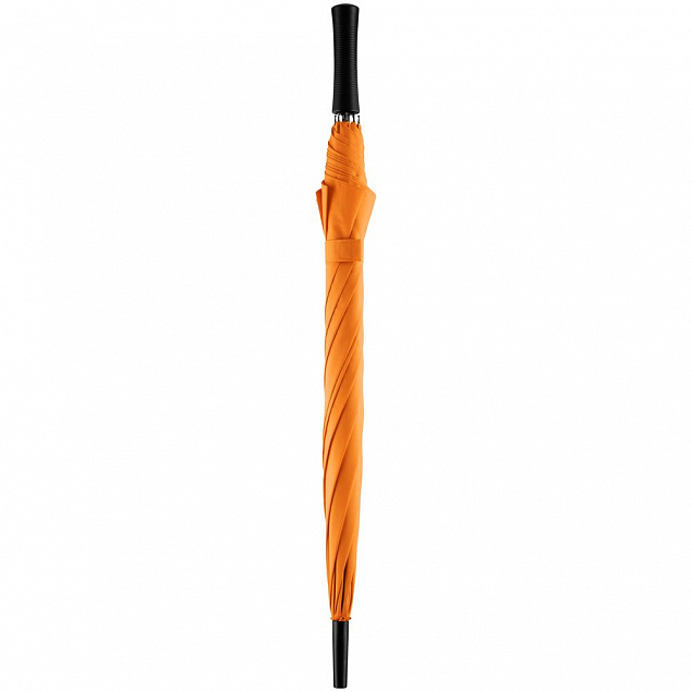 Зонт-трость Lanzer, оранжевый с логотипом  заказать по выгодной цене в кибермаркете AvroraStore
