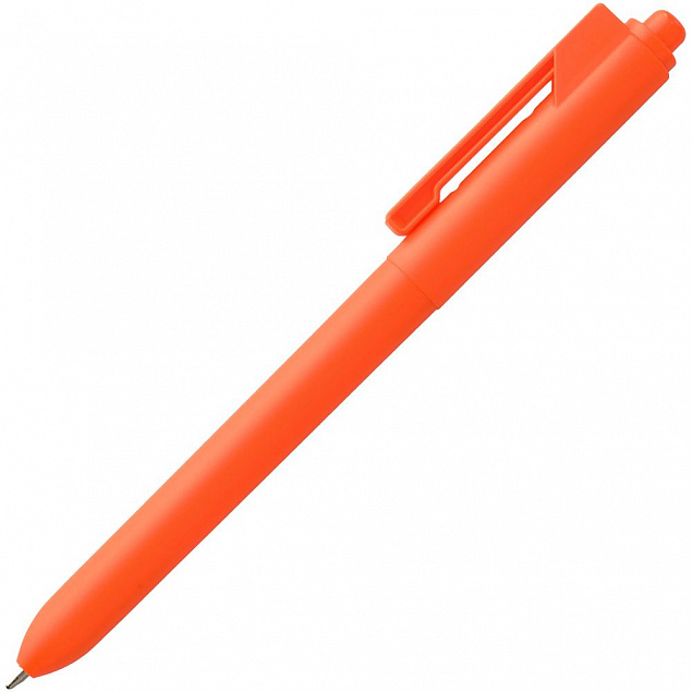 Ручка шариковая Hint, оранжевая с логотипом  заказать по выгодной цене в кибермаркете AvroraStore