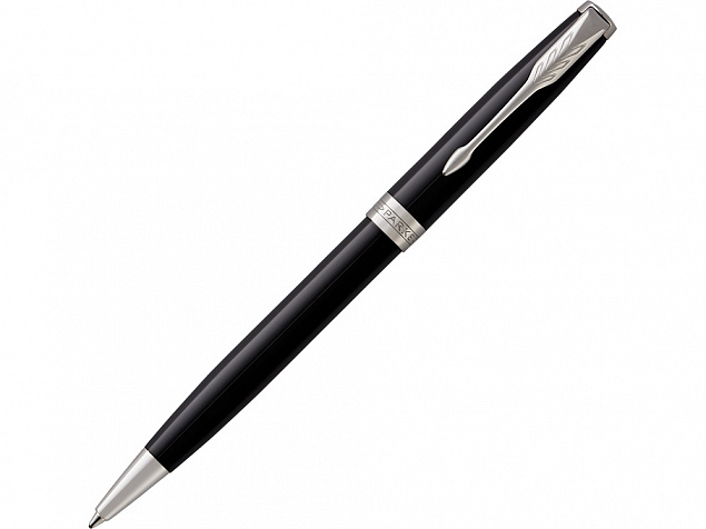 Ручка шариковая Parker Sonnet Core Black Lacquer CT с логотипом  заказать по выгодной цене в кибермаркете AvroraStore