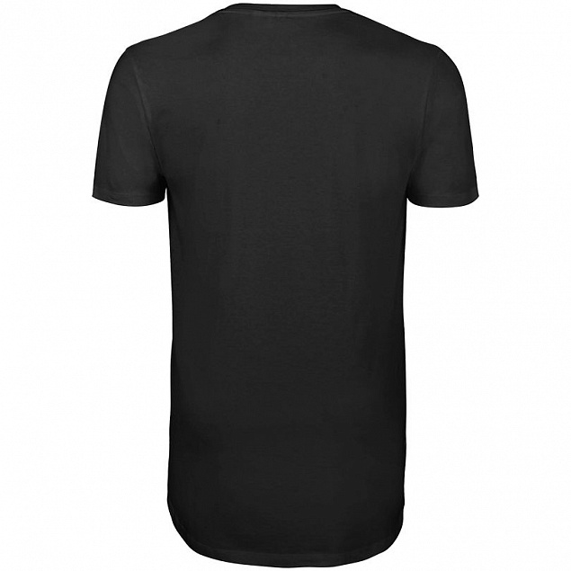 Футболка мужская удлиненная Magnum Men, черная с логотипом  заказать по выгодной цене в кибермаркете AvroraStore