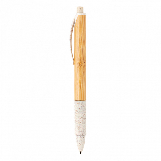 Ручка из бамбука и пшеничной соломы с логотипом  заказать по выгодной цене в кибермаркете AvroraStore