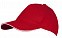 Бейсболка LONG BEACH, красная с белым с логотипом  заказать по выгодной цене в кибермаркете AvroraStore