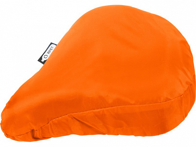 Водонепроницаемый чехол для велосипедного седла из переработанного ПЭТ Jesse, оранжевый с логотипом  заказать по выгодной цене в кибермаркете AvroraStore