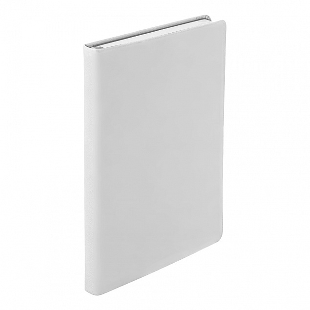 Ежедневник недатированный Pulpy, А5,  белый, кремовый блок, белый срез с логотипом  заказать по выгодной цене в кибермаркете AvroraStore
