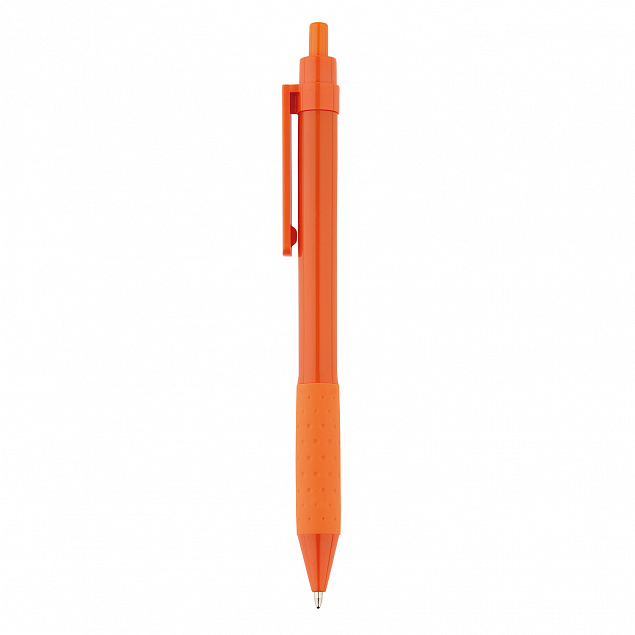 Ручка X2, оранжевый с логотипом  заказать по выгодной цене в кибермаркете AvroraStore
