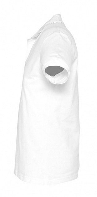 Рубашка поло мужская SPIRIT 240, белая с логотипом  заказать по выгодной цене в кибермаркете AvroraStore