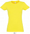 Фуфайка (футболка) IMPERIAL женская,Лимонный L с логотипом  заказать по выгодной цене в кибермаркете AvroraStore