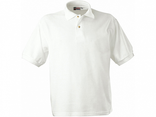 Рубашка поло Boston мужская, белый с логотипом  заказать по выгодной цене в кибермаркете AvroraStore