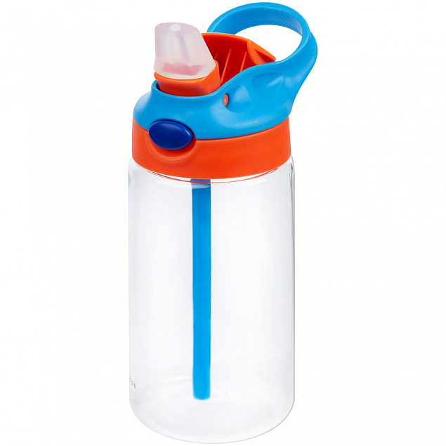 Детская бутылка Frisk, оранжево-синяя с логотипом  заказать по выгодной цене в кибермаркете AvroraStore