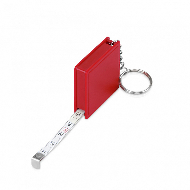 Брелок-рулетка Tape - Красный PP с логотипом  заказать по выгодной цене в кибермаркете AvroraStore