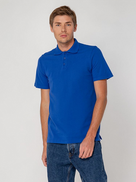 Рубашка поло Virma light, ярко-синяя (royal) с логотипом  заказать по выгодной цене в кибермаркете AvroraStore