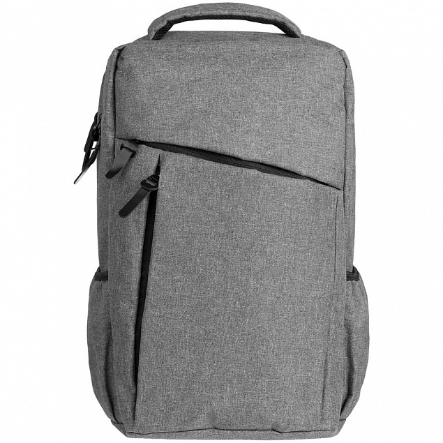 Рюкзак для ноутбука The First XL, серый с логотипом  заказать по выгодной цене в кибермаркете AvroraStore