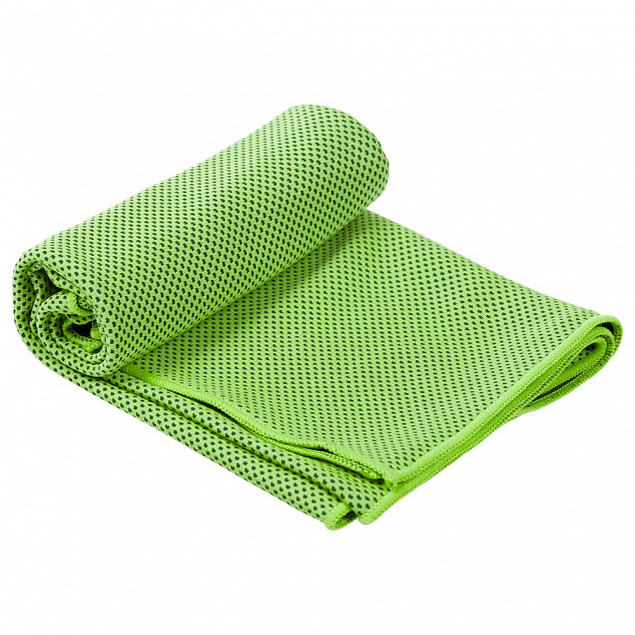 Охлаждающее полотенце Weddell, зеленое с логотипом  заказать по выгодной цене в кибермаркете AvroraStore