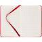 Блокнот Cluster Mini в клетку, красный с логотипом  заказать по выгодной цене в кибермаркете AvroraStore