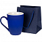 Пакет под кружку Cupfull, темно-синий с логотипом  заказать по выгодной цене в кибермаркете AvroraStore