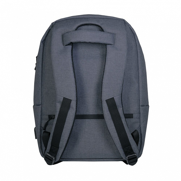 Рюкзак Portobello с USB разъемом, Migliores, 460х362х111 мм, серый/бирюза с логотипом  заказать по выгодной цене в кибермаркете AvroraStore
