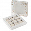 Набор из 9 пирожных макарон, в коробке с окошком с логотипом  заказать по выгодной цене в кибермаркете AvroraStore