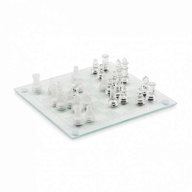 Шахматы стеклянные с логотипом  заказать по выгодной цене в кибермаркете AvroraStore