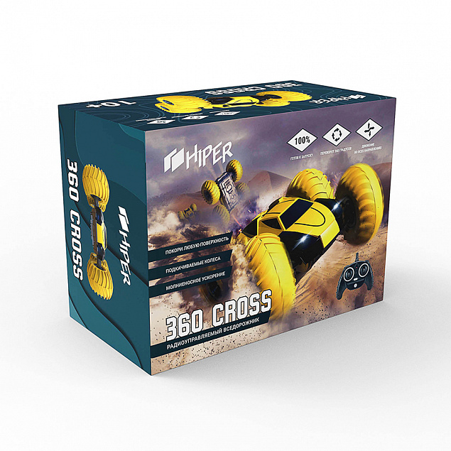 Внедорожник радиоуправляемый  HIPER 360 CROSS, желтый с логотипом  заказать по выгодной цене в кибермаркете AvroraStore