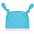 Шапочка детская Baby Prime, бирюзовая с розовым с логотипом  заказать по выгодной цене в кибермаркете AvroraStore