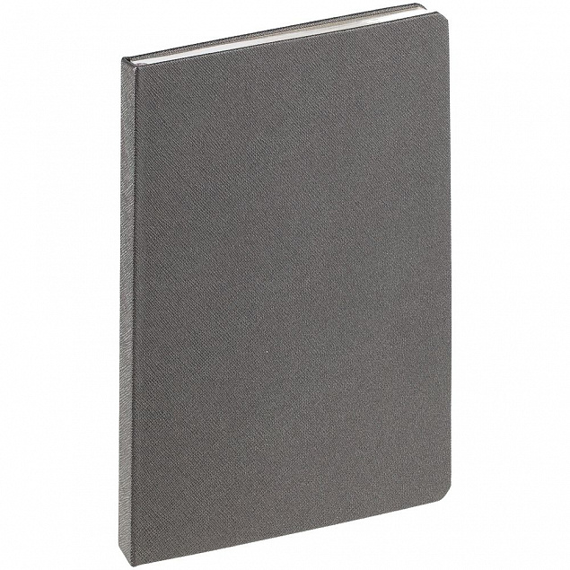 Ежедневник Saffian, недатированный, серый с логотипом  заказать по выгодной цене в кибермаркете AvroraStore