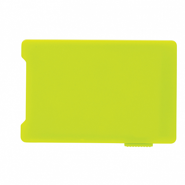 Держатель RFID для пяти карт, зеленый с логотипом  заказать по выгодной цене в кибермаркете AvroraStore