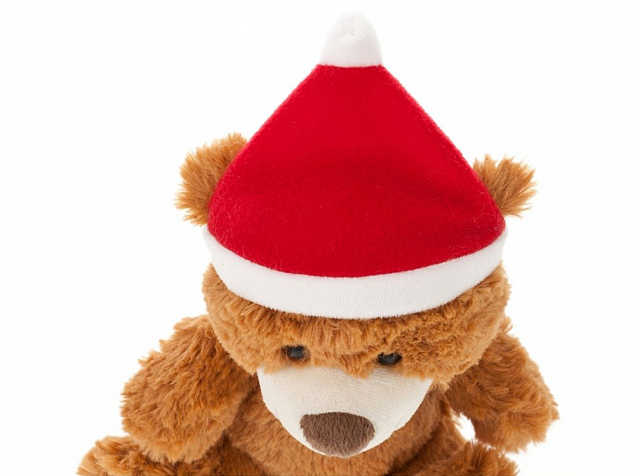 Плюшевый медведь «Santa» с логотипом  заказать по выгодной цене в кибермаркете AvroraStore