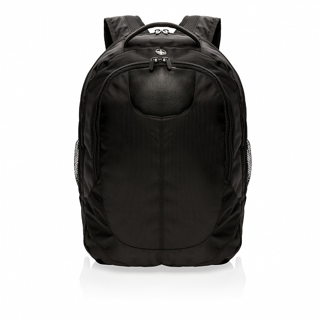 Рюкзак для ноутбука Swiss Peak, черный с логотипом  заказать по выгодной цене в кибермаркете AvroraStore