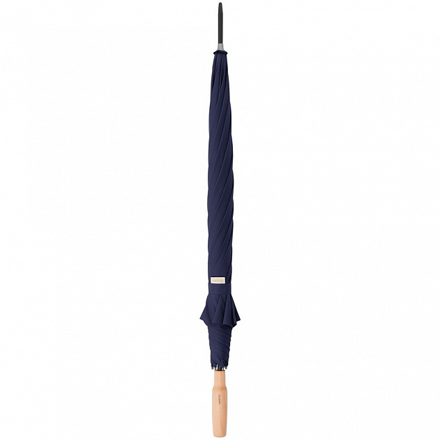 Зонт-трость Nature Stick AC, синий с логотипом  заказать по выгодной цене в кибермаркете AvroraStore