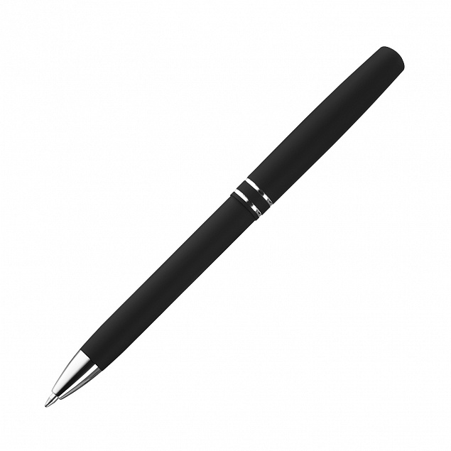 Шариковая ручка Consul, черная с логотипом  заказать по выгодной цене в кибермаркете AvroraStore