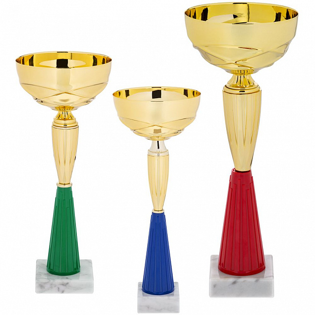 Кубок Kudos, средний, красный с логотипом  заказать по выгодной цене в кибермаркете AvroraStore