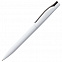 Ручка шариковая Pin, белая с черным с логотипом  заказать по выгодной цене в кибермаркете AvroraStore