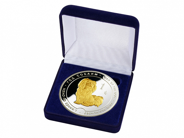 Медаль Год Собаки с логотипом  заказать по выгодной цене в кибермаркете AvroraStore