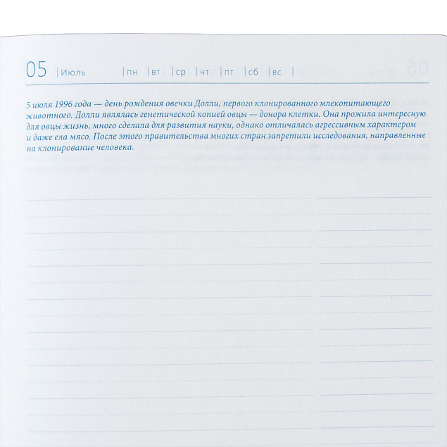 Ежедневник «Исторический», полудатированный, синий с логотипом  заказать по выгодной цене в кибермаркете AvroraStore