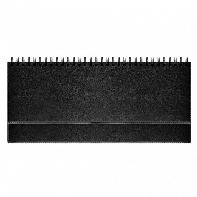 Недатированный планинг Birmingham 794 298х140 мм, без календаря, черный (серый эфалин) с логотипом  заказать по выгодной цене в кибермаркете AvroraStore