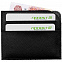 Чехол для карточек Linen, черный с логотипом  заказать по выгодной цене в кибермаркете AvroraStore