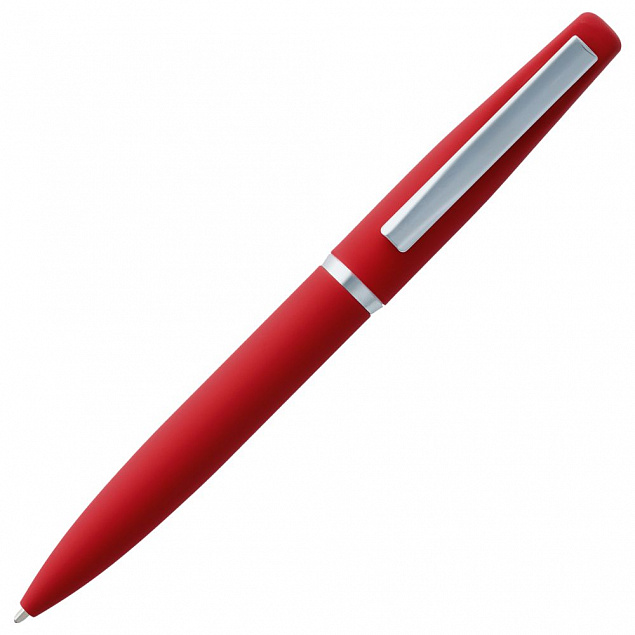 Ручка шариковая Bolt Soft Touch, красная с логотипом  заказать по выгодной цене в кибермаркете AvroraStore